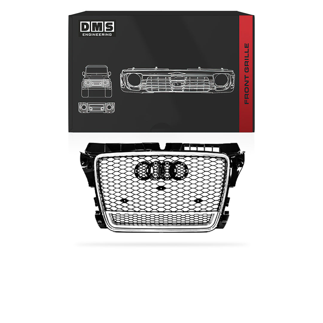 Audi A3 8P (2009 - 2012) RS3 Quattro Style Front Bumper Grille