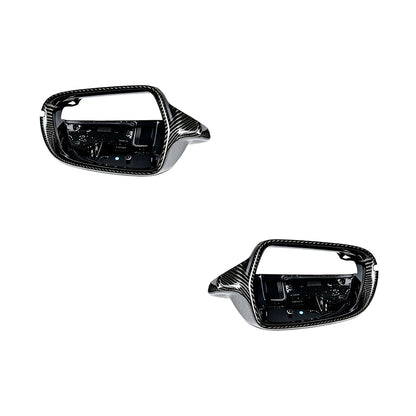 Audi A3 8P (2011 - 2013) Carbon Fiber Replacement Door Mirror Cover Caps LH + RH