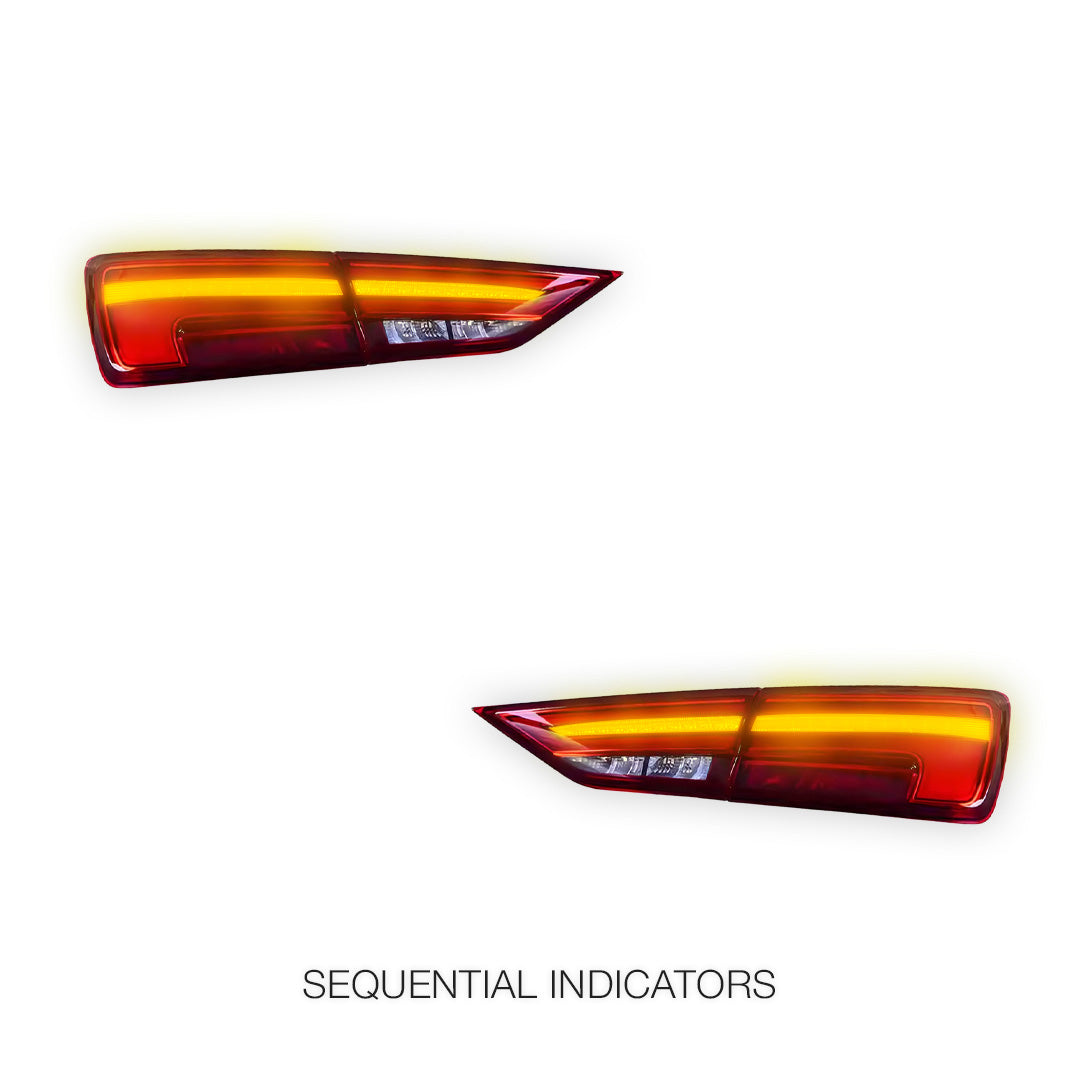 Audi A3 8V (2014 - 2019) Red DRL Sequential Tail Lights LH + RH