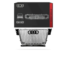 Audi A4 B8 (2009 - 2011) Gloss Black / Chrome Black Honeycomb RS4 Style Front Bumper Bar Grille