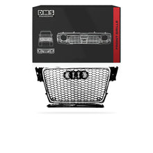 Audi A4 B8 (2009 - 2011) Gloss Black / Chrome Black Honeycomb RS4 Style Grille
