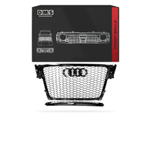 Audi A4 B8 (2009 - 2011) Gloss Black / Chrome Black Honeycomb RS4 Style Grille