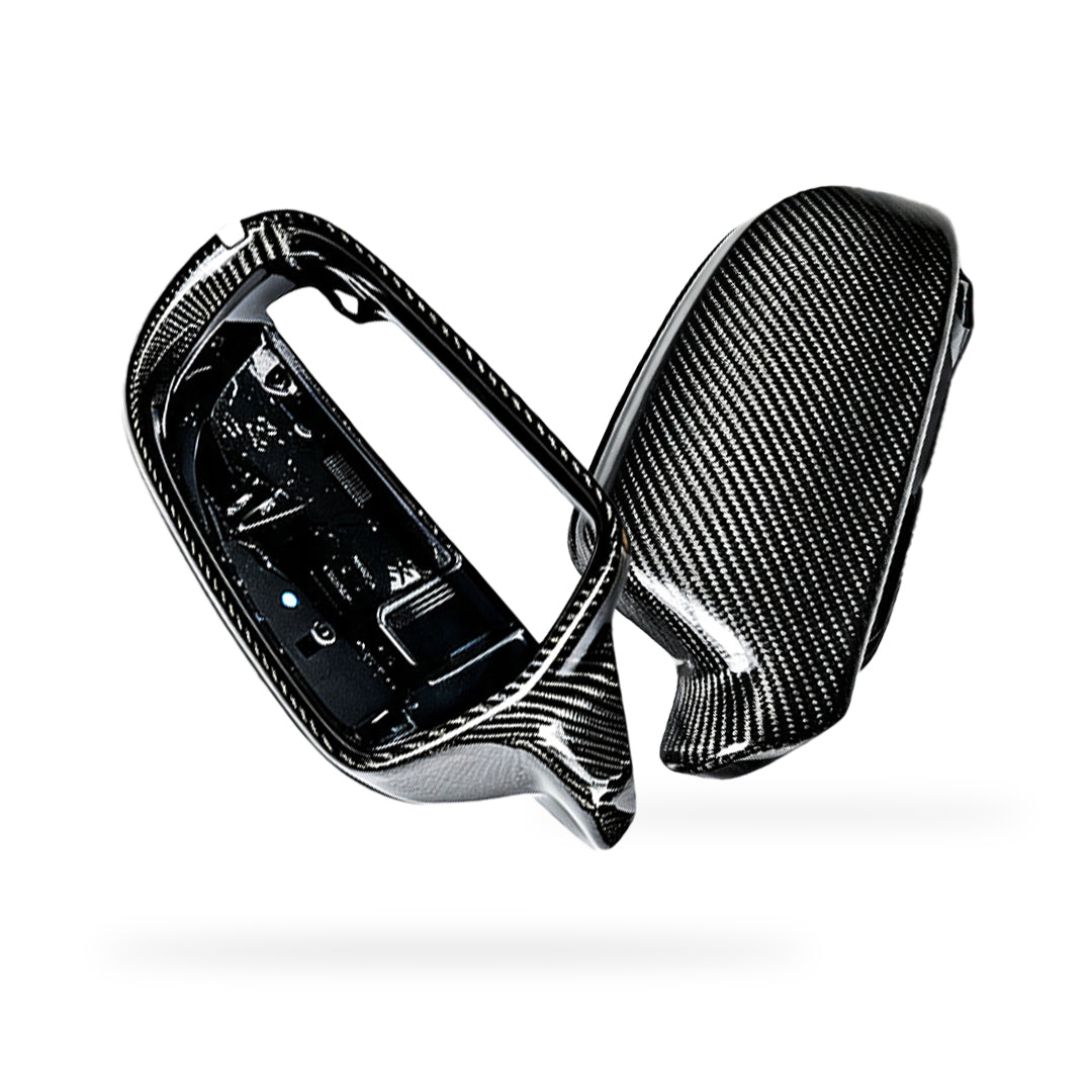 Audi A4 B8 (2010 - 2015) Carbon Fiber Replacement Door Mirror Cover Caps LH + RH