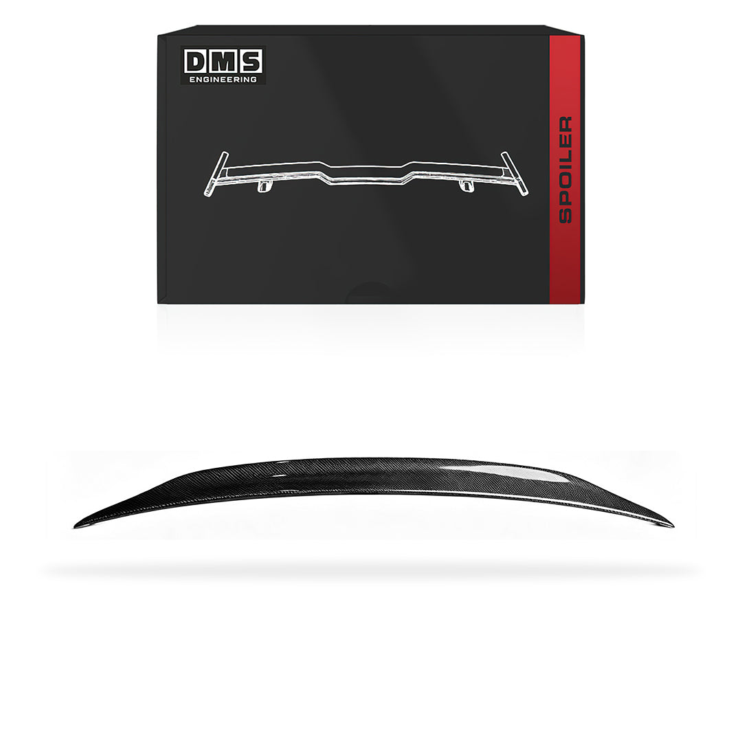 Audi A4 B8 (2012 - 2015) Caractere Style Carbon Fiber Rear Trunk Lip Spoiler
