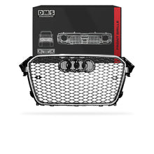 Audi A4 B8 (2012 - 2016) Gloss Black / Chrome Black Honeycomb RS4 Style Front Bumper Bar Grille