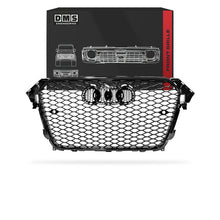 Audi A4 B8 (2012 - 2016) Gloss Black / Chrome Black Honeycomb RS4 Style Front Bumper Bar Grille