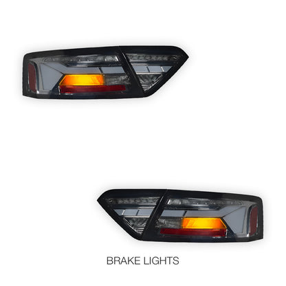 Audi A5 8T (2013 - 2016) Sequential Smoked Full LED Tail Lights LH + RH