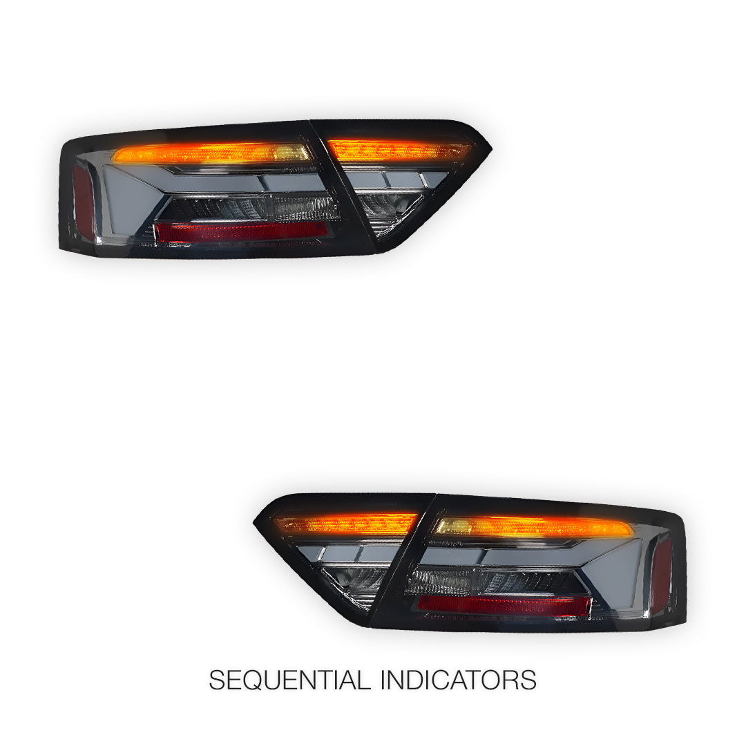 Audi A5 8T (2013 - 2016) Sequential Smoked Full LED Tail Lights LH + RH