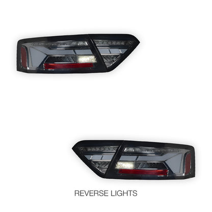 Audi A5 8T (2013 - 2016) Sequential Smoked Full LED Tail Lights LH + RH