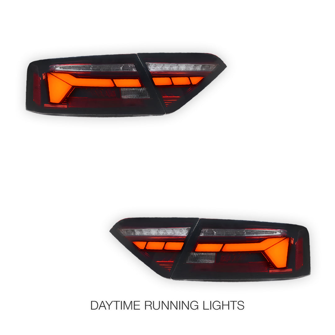 Audi A5 8T (2013 - 2016) Sequential Smoked Full LED Tail Lights LH + RH
