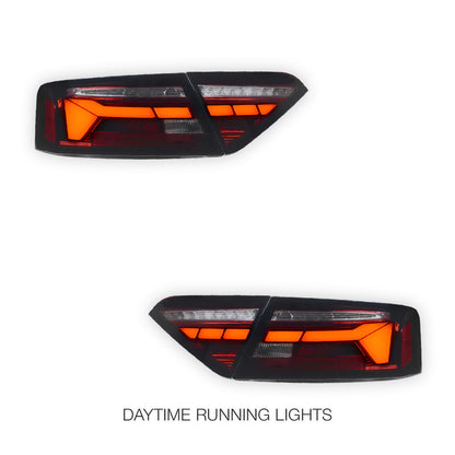 Audi A5 8T (2013 - 2016) Sequential Smoked Full LED Tail Lights LH + RH
