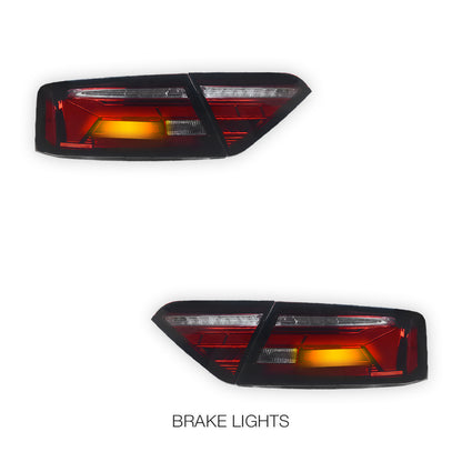Audi A5 8T (2013 - 2016) Sequential Smoked Full LED Tail Lights LH + RH