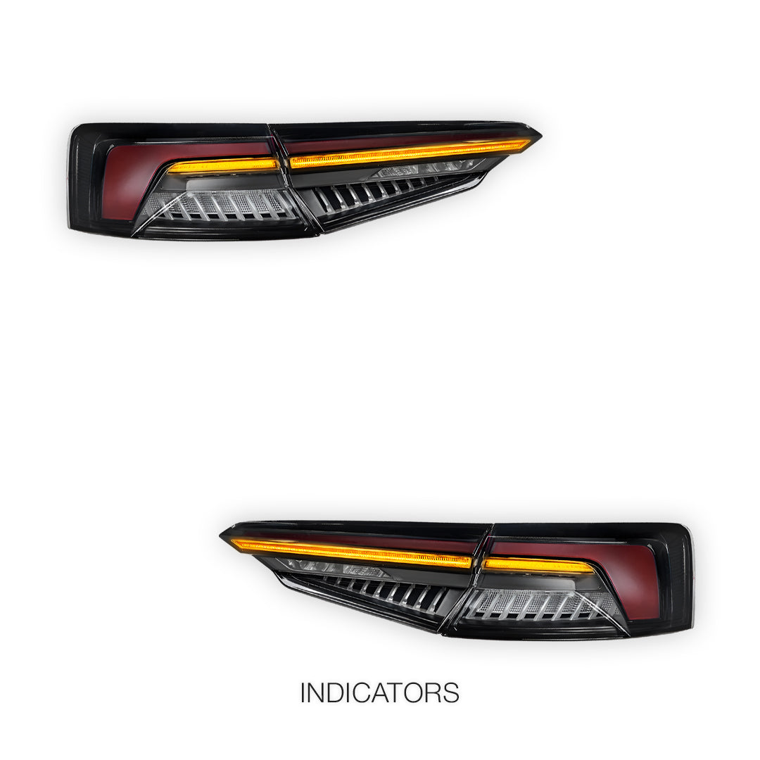 Audi A5 F5 (2016 - 2020) Full Smoked Blackline Style Tail Lights LH + RH