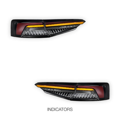 Audi A5 F5 (2016 - 2020) Full Smoked Blackline Style Tail Lights LH + RH