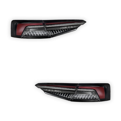 Audi A5 F5 (2016 - 2020) Full Smoked Blackline Style Tail Lights LH + RH