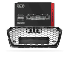 Audi A5 F5 (2016 - 2020) Gloss Black Honeycomb RS5 Style Front Bumper Bar Grille