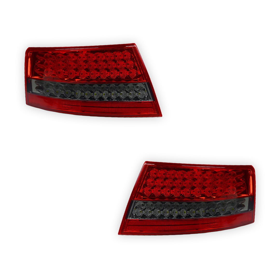 Audi A6 4F (2004 - 2007) Smoked Red Full LED Tail Lights LH + RH