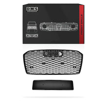 Audi A7 4G (2015 - 2018) Gloss Black Honeycomb RS7 Style Front Bumper Bar Grille
