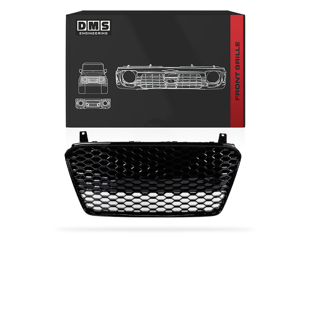 Audi R8 GEN 1 Type 42 (2013 - 2015) Gloss Black Honeycomb RS Style Front Bumper Bar Grille