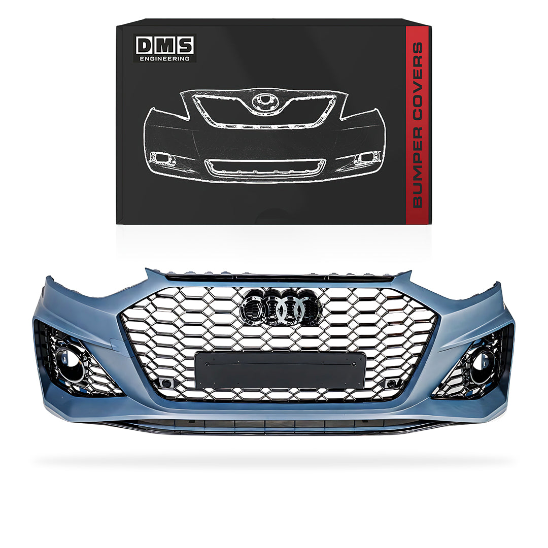 Audi RS4 B9 (2020 - 2024) RS4 Style Front Bumper Cover Kit with Gloss Black Grille Grill