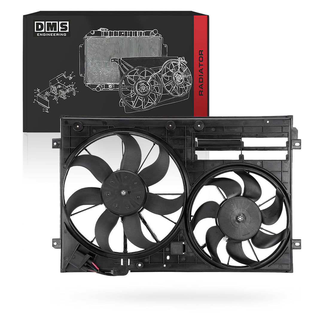 Audi S3 8P (2007 - 2013) 2.0L  Radiator Fan Assembly with Brushless Motor and Shroud