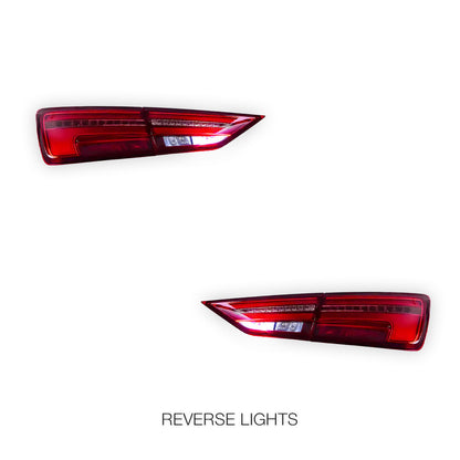 Audi S3 8V (2014 - 2019) Red DRL Sequential Tail Lights LH + RH