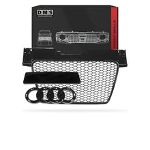 Audi TT 8J (2006 - 2014) Gloss Black Honeycomb RS-TT Style Front Bumper Bar Grille