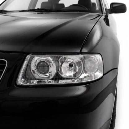 Audi A3 8L (2000 - 2003) Black / Chrome Non-Xenon OEM Style Headlights LH + RH