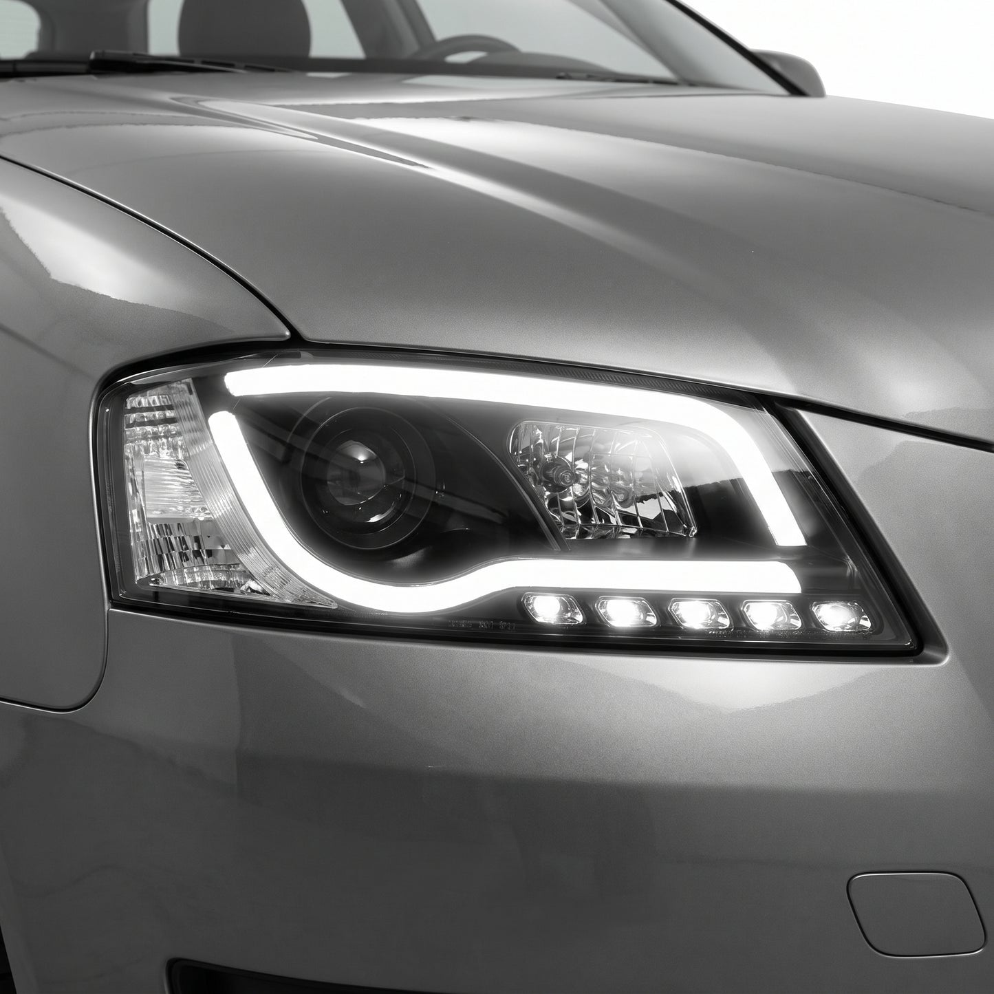 Audi A3 8P Facelift (2008 - 2012) 3D LED DRL Projector Headlights LH + RH