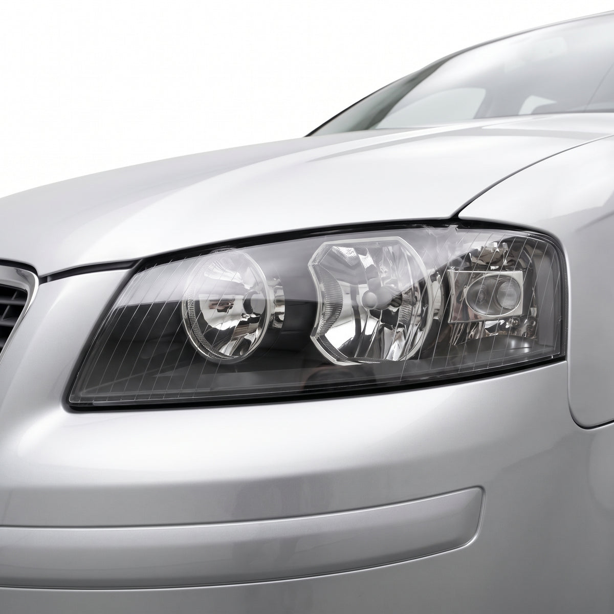 Audi A3 8P (2004 - 2008) OEM Style Non Xenon Headlights LH + RH installed close-up