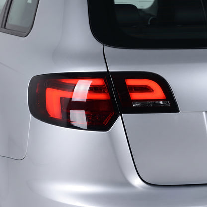 Audi A3 8P (2005 - 2008) Smoke Red Sequential 3D LED Stripe Tail Lights LH + RH installed
