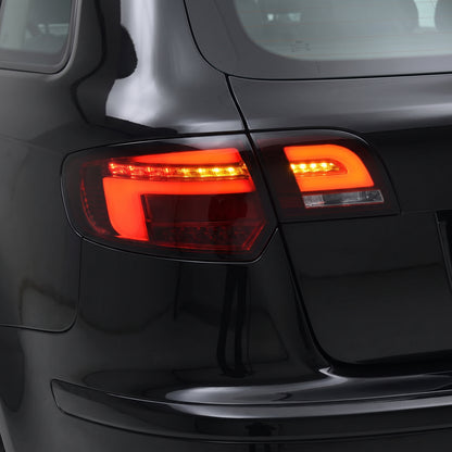 Audi A3 8P (2009 - 2013) Smoke Red Sequential Full 3D LED Stripe Tail Lights LH + RH