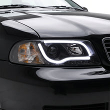 Audi A4 B5 (1995 - 1998) Black Day Time LED DRL Projector Headlights LH + RH