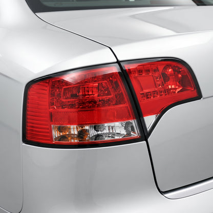 Audi A4 B7 (2005 - 2008) Clear Red LED Tail Lights LH + RH