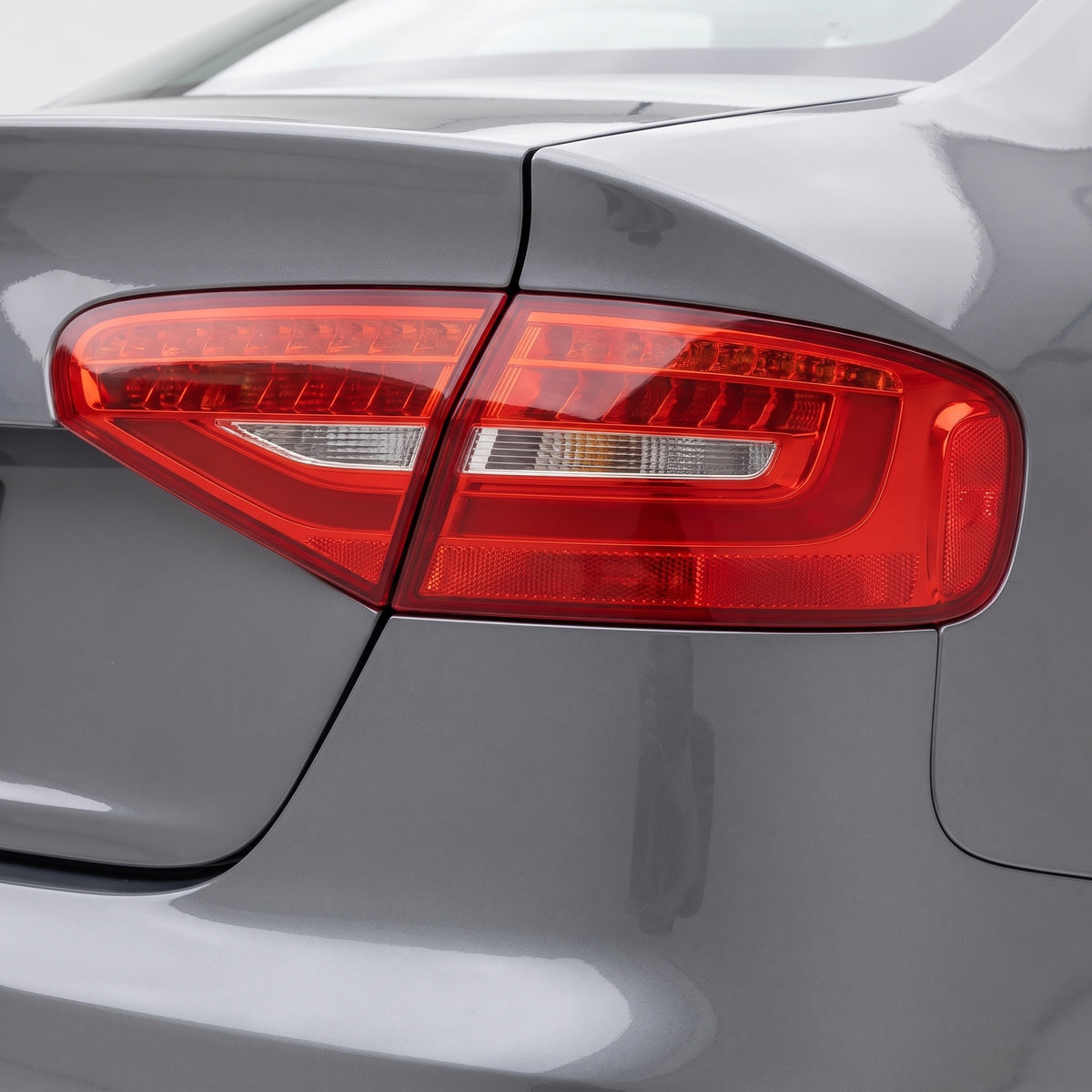 Audi A4 B8 / B9 (2012 - 2016) LED Outer OEM Style Tail Lights LH + RH installed close-up