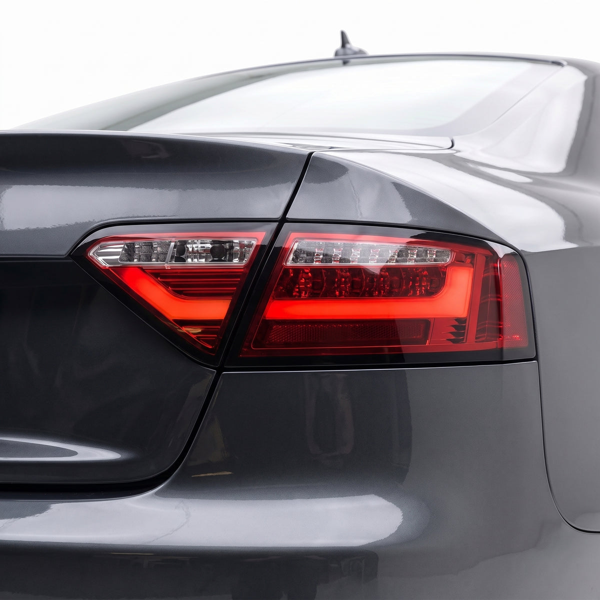 Audi A5 8T (2008 - 2012) 3D LED Stripe Tail Lights LH + RH installed close-up