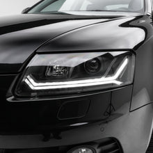 Audi A6 C6 (2004 - 2011) Sequential Black LED DRL Projector Headlights LH + RH