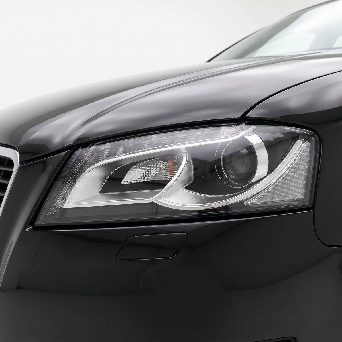 Audi S3 8P (2008 - 2013) Xenon Non-Adaptive Headlights LH + RH installed close-up