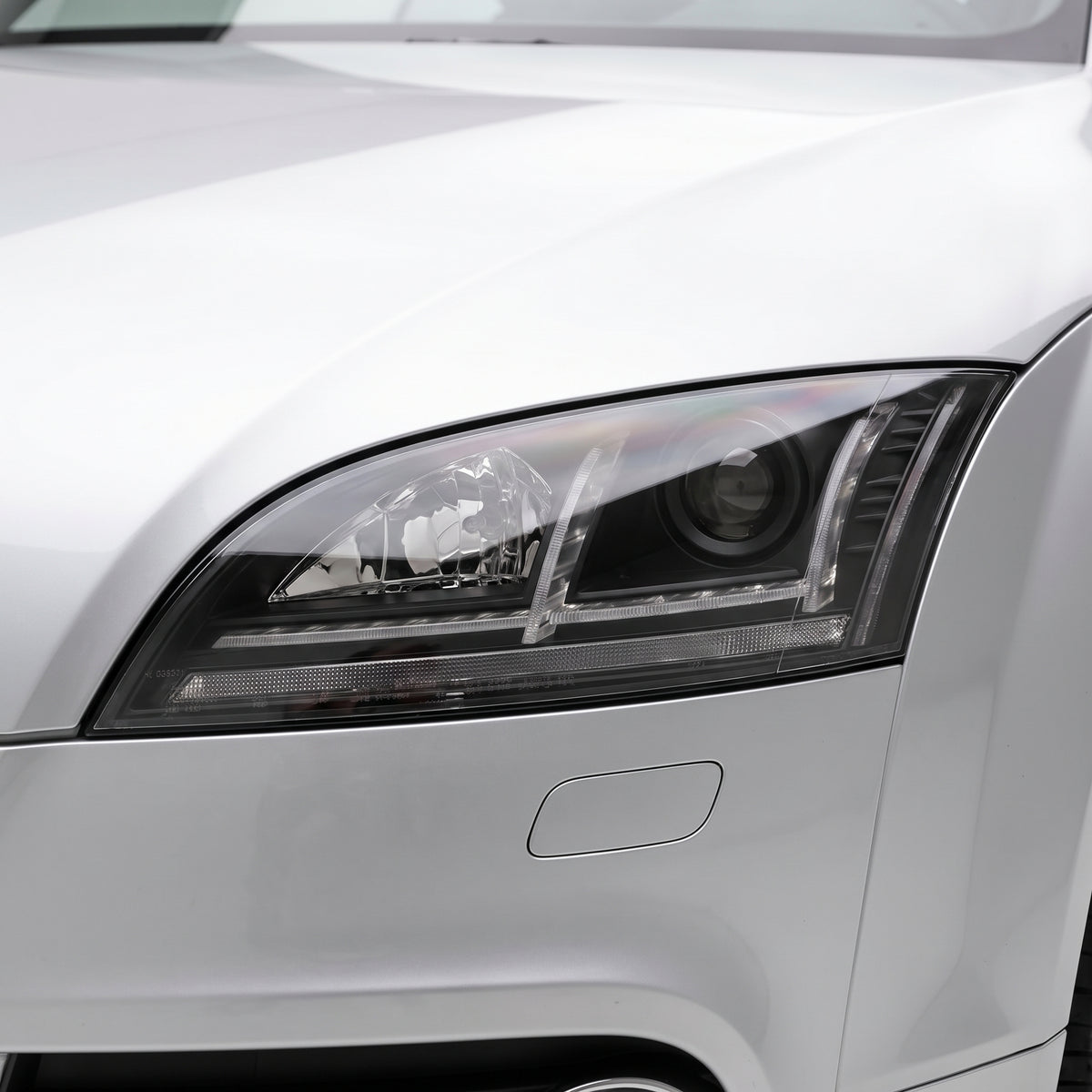 Audi TT 8J (2006 - 2014) HID Xenon Model Black 3D DRL LED Projector With Sequential Indicator Headlights LH + RH installed