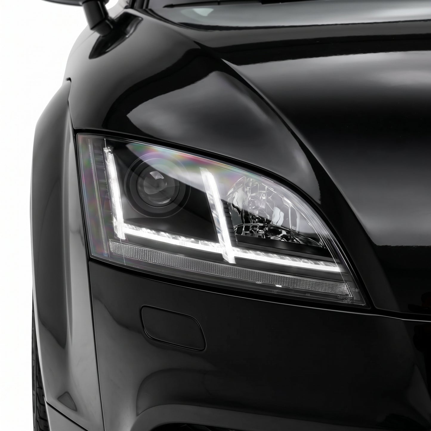 Audi TT 8J (2006 - 2014) Xenon Model Black 3D DRL LED Projector Headlights LH + RH