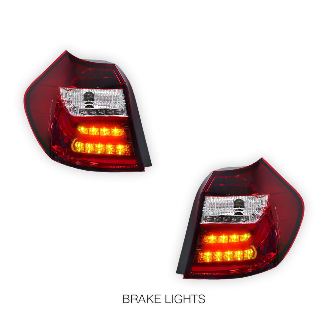 BMW 1 Series E81 / E87 (2004 - 2006) 3D LED Tail Lights LH + RH