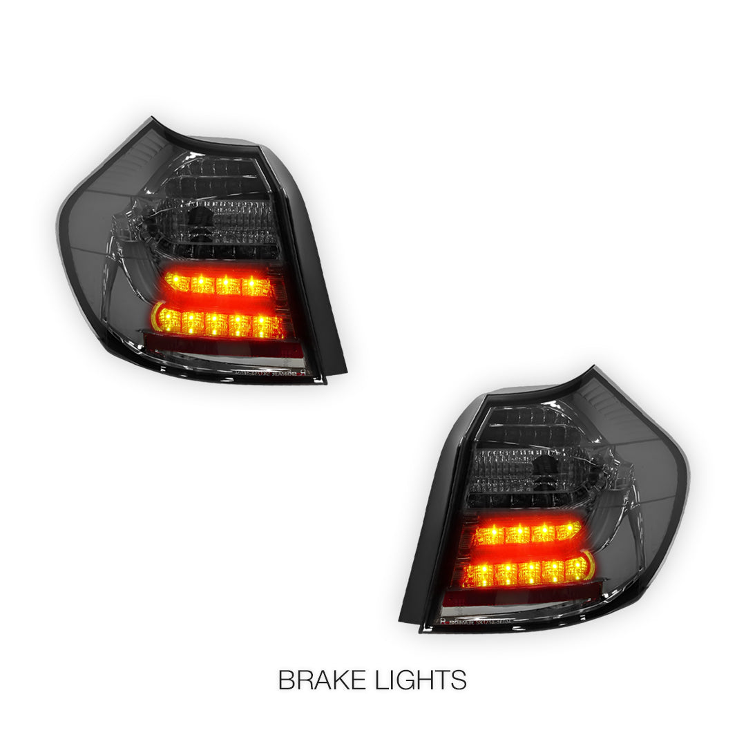 BMW 1 Series E81 / E87 (2004 - 2006) 3D LED Tail Lights LH + RH
