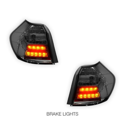 BMW 1 Series E81 / E87 (2004 - 2006) 3D LED Tail Lights LH + RH
