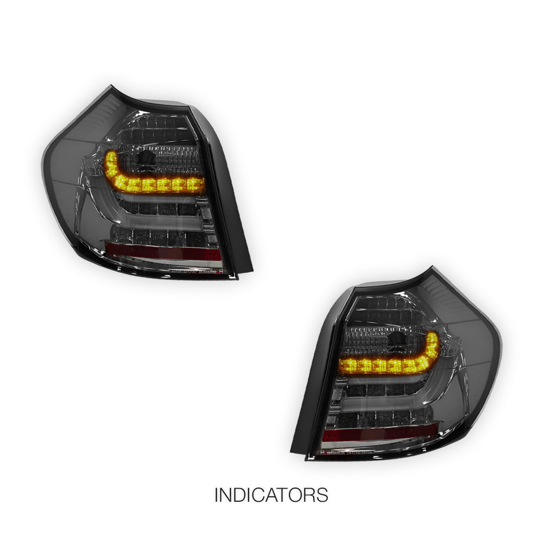 BMW 1 Series E81 / E87 (2004 - 2006) 3D LED Tail Lights LH + RH