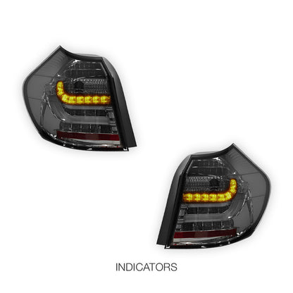 BMW 1 Series E81 / E87 (2004 - 2006) 3D LED Tail Lights LH + RH