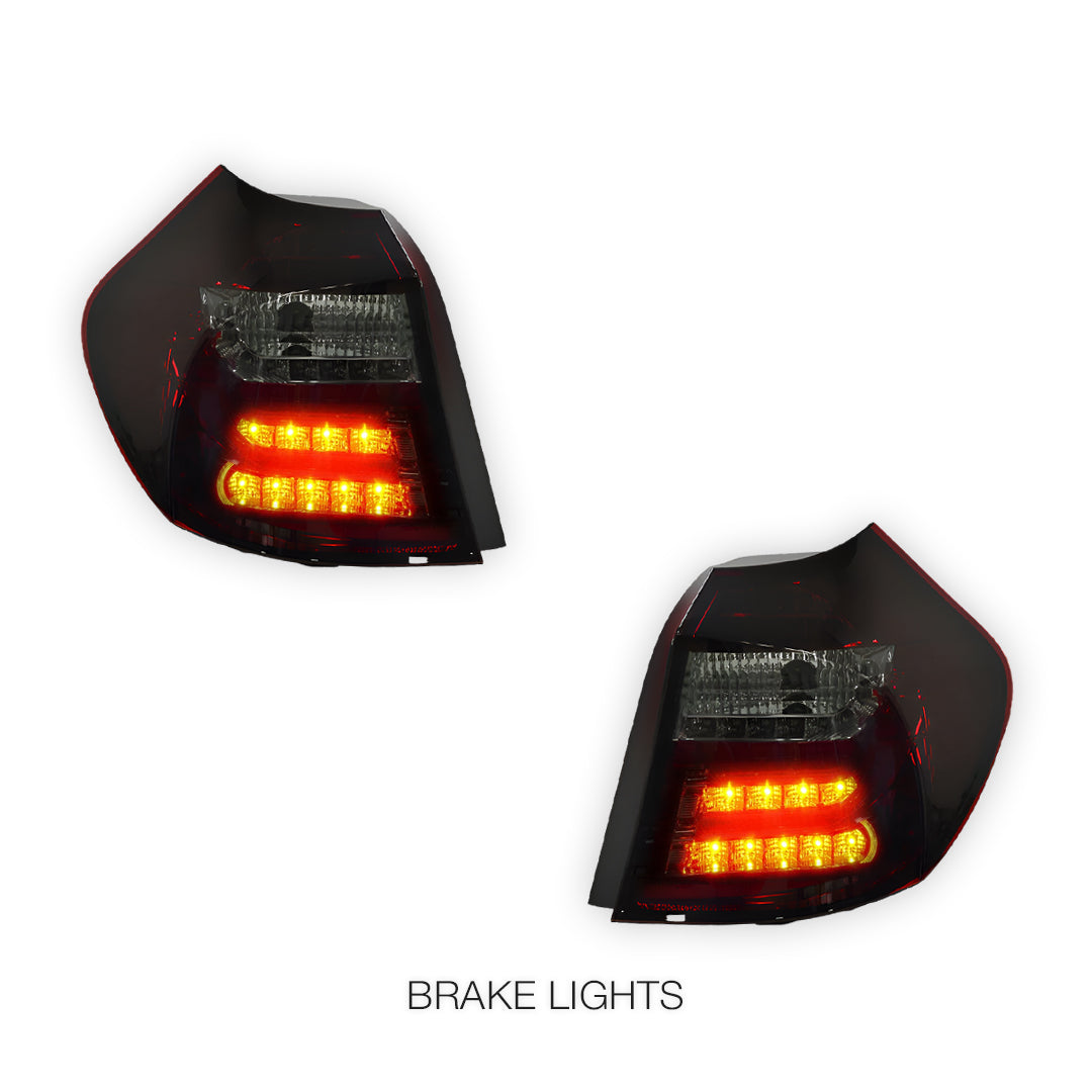 BMW 1 Series E81 / E87 (2004 - 2006) 3D LED Tail Lights LH + RH