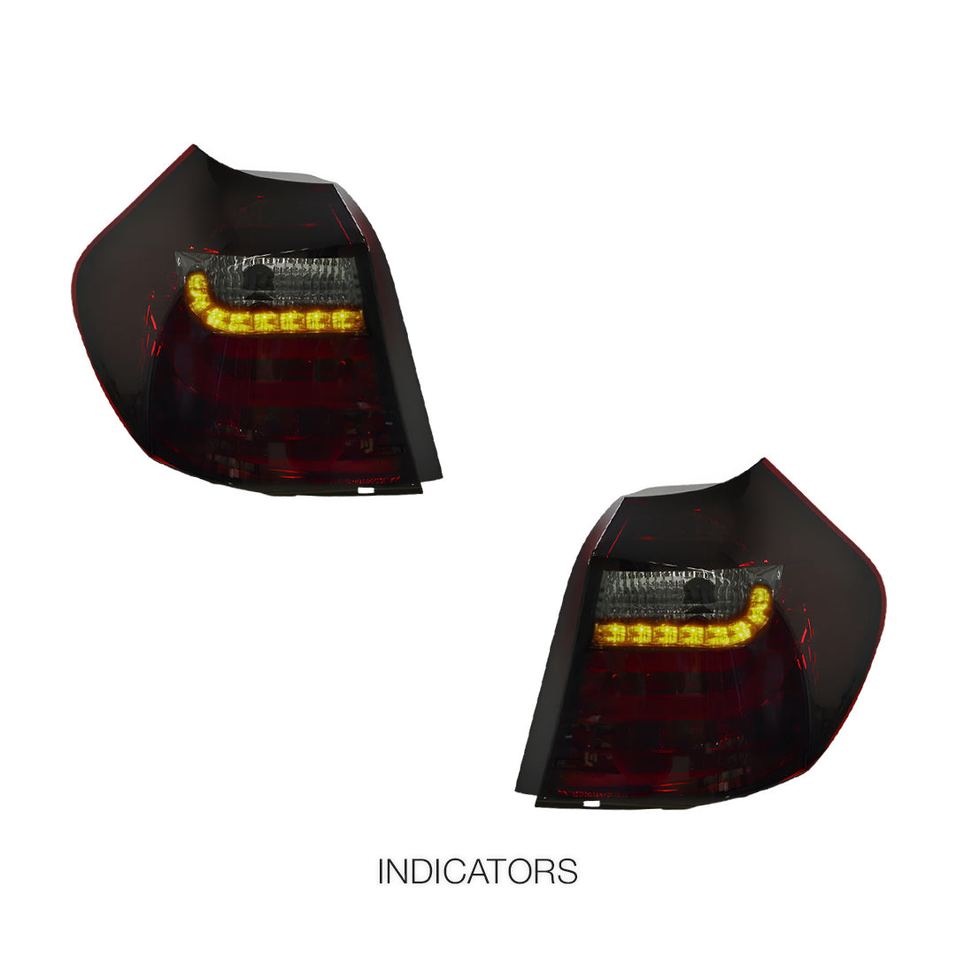 BMW 1 Series E81 / E87 (2004 - 2006) 3D LED Tail Lights LH + RH