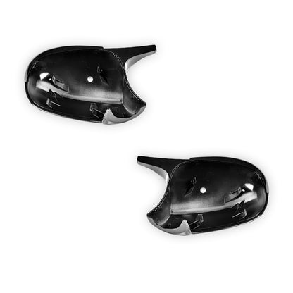 BMW 1 Series Pre LCI E87 / E82 / E88 (2004 - 2010) M3 Style Gloss Black Replacement Door Mirror Cover Caps LH + RH