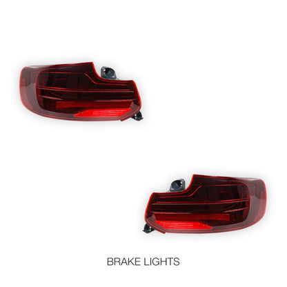 BMW 2 Series F22 / M2 F87 (2014 - 2022) CSL Laser Style Full LED Tail Lights LH + RH