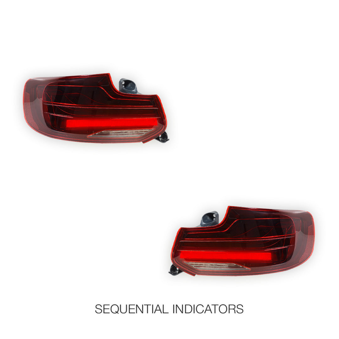 BMW 2 Series F22 / M2 F87 (2014 - 2022) CSL Laser Style Full LED Tail Lights LH + RH